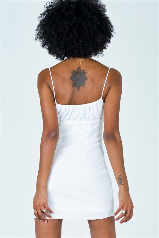 MDX White Strappy Mini Dress MG1404 - Stolberg