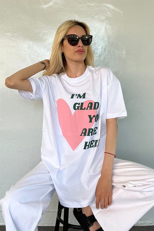 MDX Mad Girls White Printed T-shirt Mg1202 - La Seyne-sur-Mer