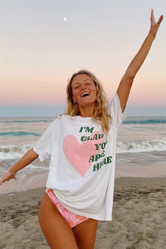 MDX Mad Girls White Printed T-shirt Mg1202 - La Seyne-sur-Mer