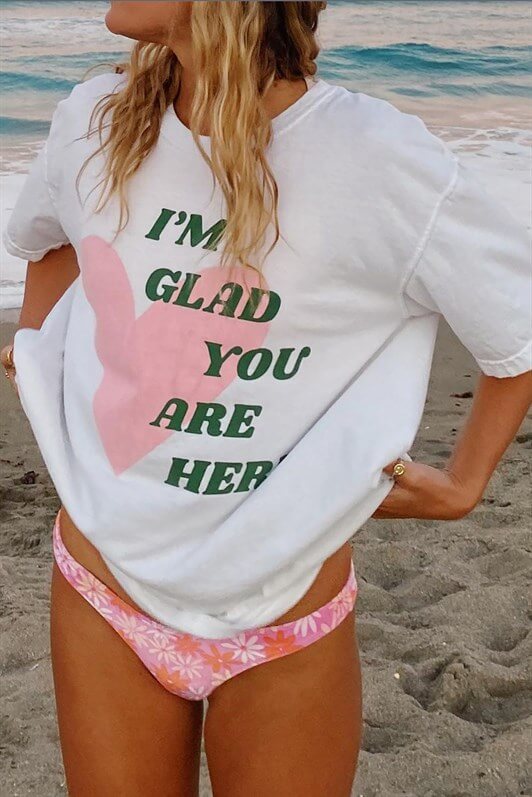 MDX Mad Girls White Printed T-shirt Mg1202 - La Seyne-sur-Mer