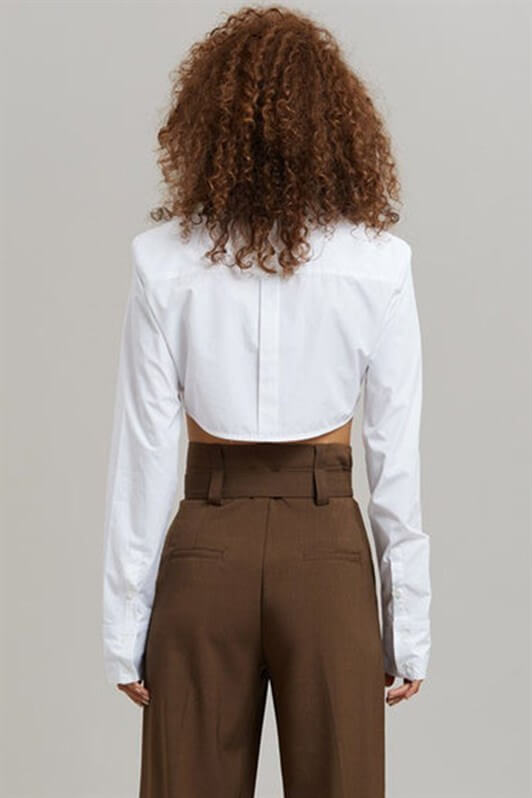 MDX Mad Girls White Short Shirt MG1382 - Farmington
