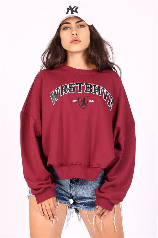 MDX Mad Girls Burgundy Sweatshirt MG1196 - Castellón de la Plana