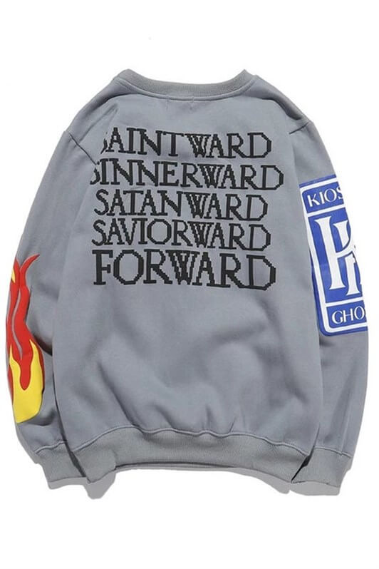 MDX Mad Girls Fume Printed Oversize Sweatshirt Mg1207 - Montgomery
