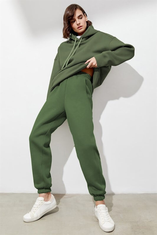MDX Women's Haki Comfort Fit Sweatpants MG1353 - Colima