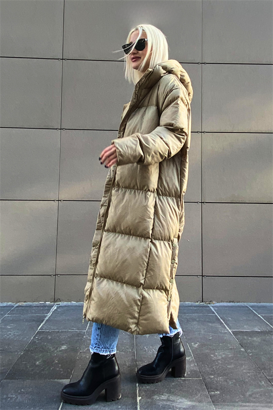 MDX Mad Girls Haki Long Puffer Jacket MG1303 - Schwerte