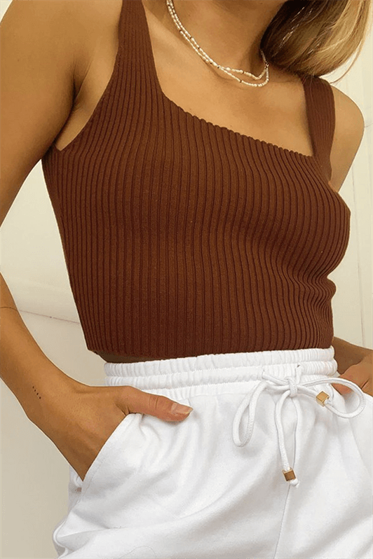 MDX Mad Girls Brown Crop Top MG985 - Greenfield