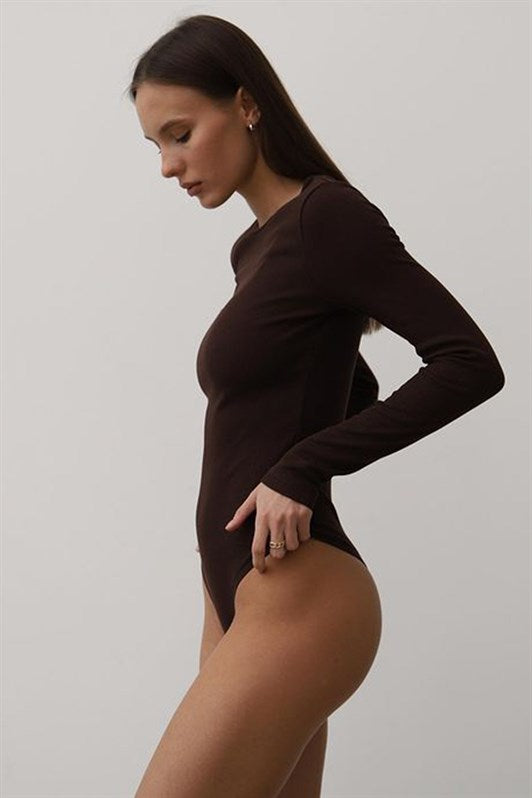 MDX Mad Girls Brown Threaded Bodysuit MG1292 - Cambridge