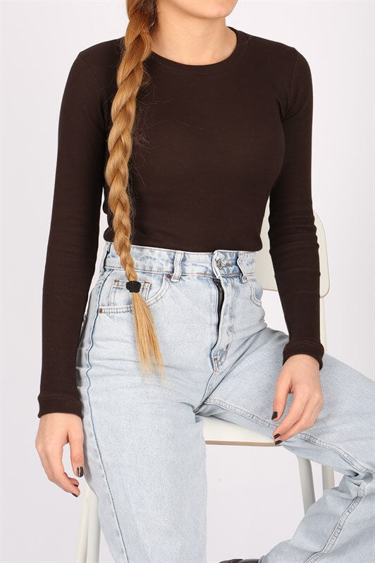 MDX Mad Girls Brown Threaded Bodysuit MG1292 - Cambridge
