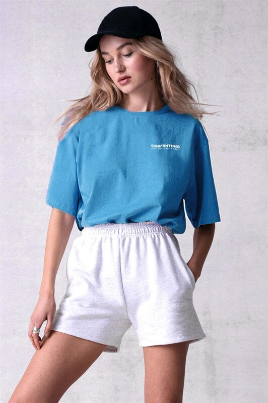 MDX Mad Girls Blue Printed T-shirt Mg1197 - Alvarado