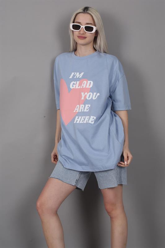 MDX Mad Girls Blue Printed T-Shirt Mg1202 - Southampton