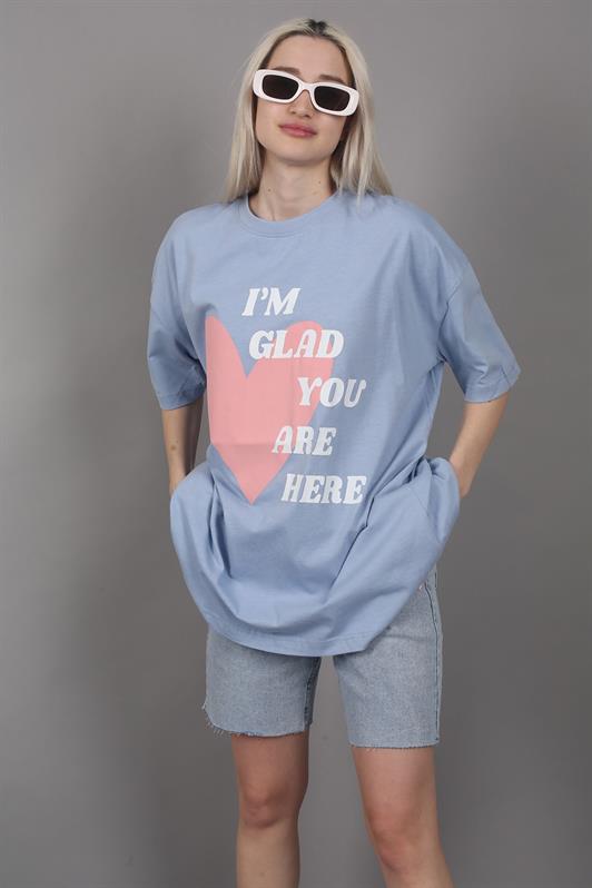 MDX Mad Girls Blue Printed T-Shirt Mg1202 - Southampton