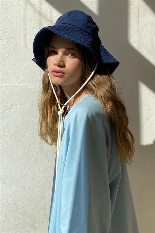 MDX Blue Oversize Basic Women's T-shirt - Lancaster