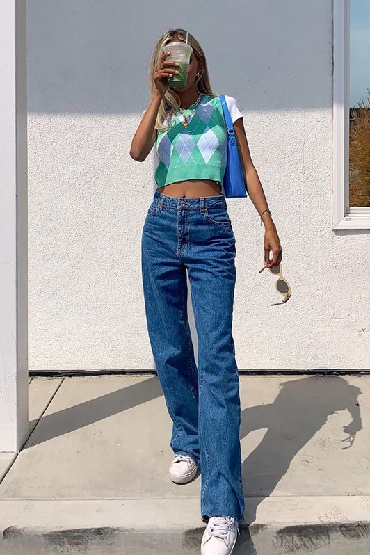 MDX Mad Girls Blue Palazzo Jeans MG1289 - Chemnitz