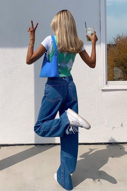 MDX Mad Girls Blue Palazzo Jeans MG1289 - Chemnitz