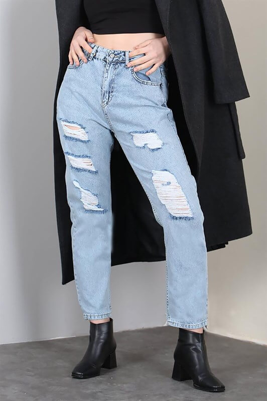 MDX Mad Girls Blue Ripped Jeans MG1150 - Filderstadt