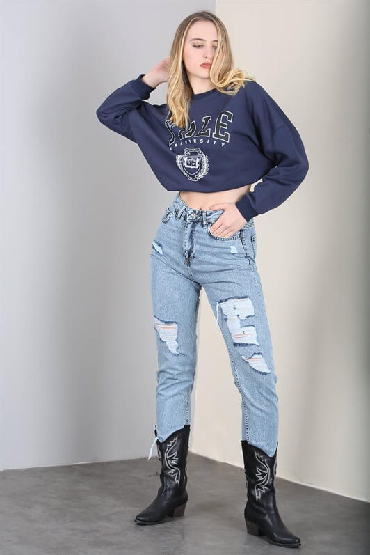 MDX Mad Girls Blue Ripped Jeans MG1150 - Filderstadt