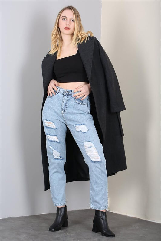 MDX Mad Girls Blue Ripped Jeans MG1150 - Filderstadt