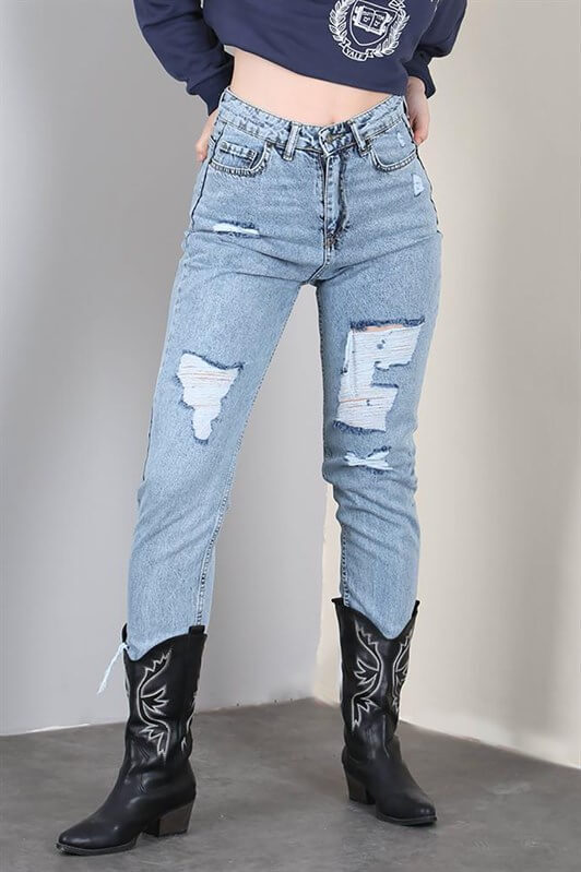 MDX Mad Girls Blue Ripped Jeans MG1150 - Filderstadt
