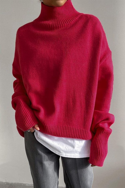 MDX Mad Girls Pink Fisherman Collar Sweater MG1252 - Portage