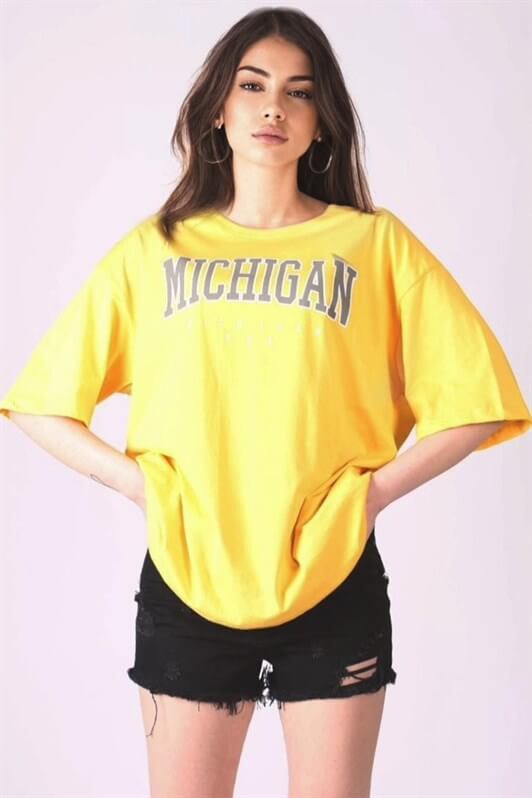MDX Mad Girls Yellow Printed T-shirt MG1014 - Arnold