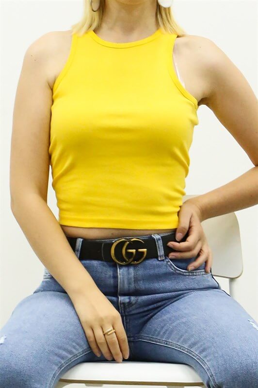 MDX Mad Girls Yellow Crop Top MG361 - San Cugat del Vallés