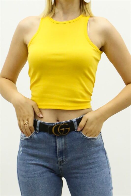 MDX Mad Girls Yellow Crop Top MG361 - San Cugat del Vallés