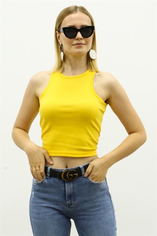 MDX Mad Girls Yellow Crop Top MG361 - San Cugat del Vallés
