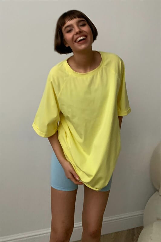 MDX Yellow Oversize Basic Women's T-shirt - Fort McMurray