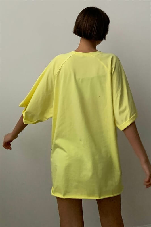 MDX Yellow Oversize Basic Women's T-shirt - Fort McMurray