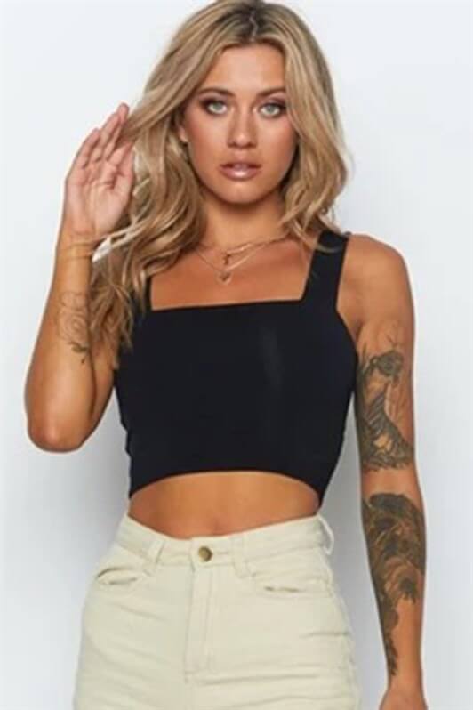 MDX Mad Girls Black Crop MG1010 - Irvine