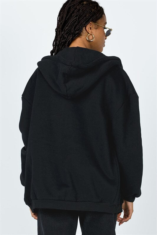 MDX Mad Girls Black Hooded Sweatshirt with Beige Trim MG1223 - Roermond