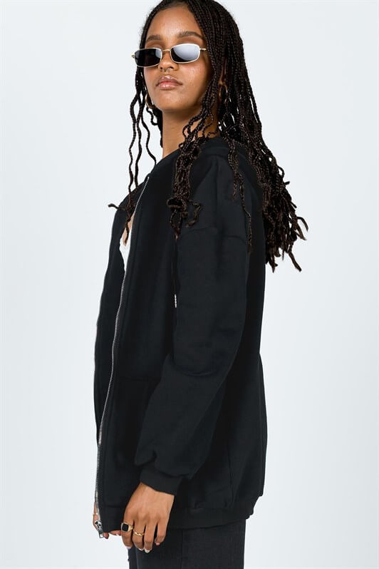 MDX Mad Girls Black Hooded Sweatshirt with Beige Trim MG1223 - Roermond
