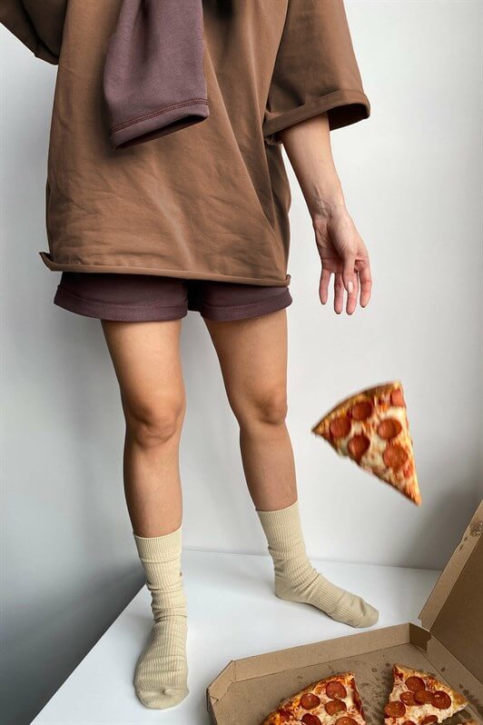 MDX Milk Coffee Oversize Basic Women's T-Shirt - Perth