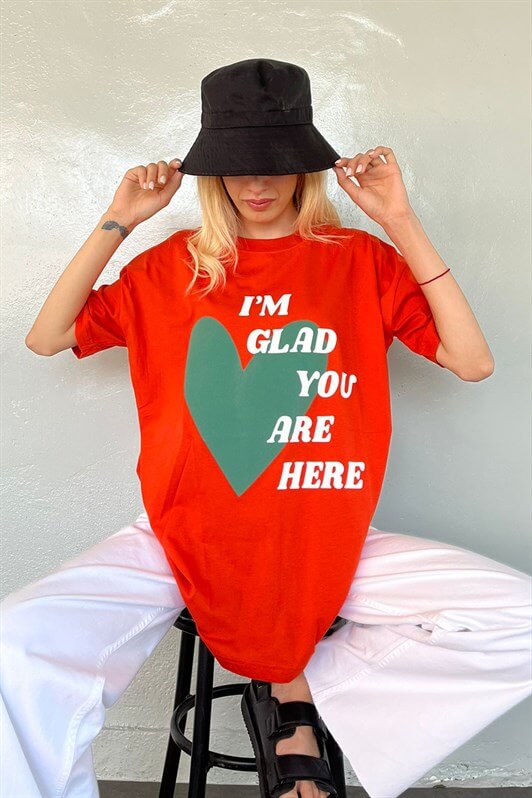 MDX Mad Girls Orange Printed T-shirt Mg1202 - Kovel
