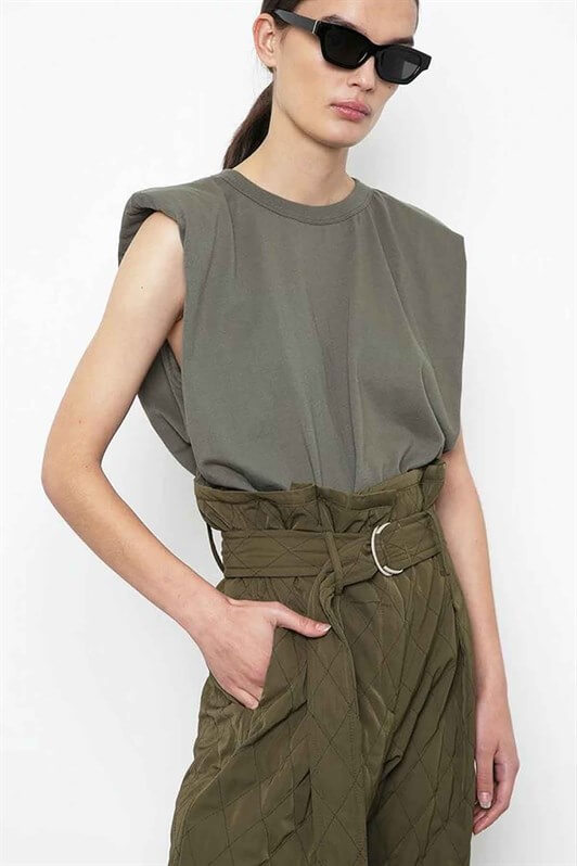 MDX Mad Girls Raglan Sleeve Khaki Women's T-shirt MG228 - Borken