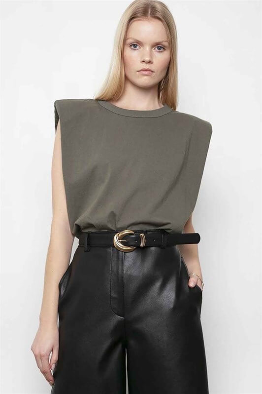 MDX Mad Girls Raglan Sleeve Khaki Women's T-shirt MG228 - Borken