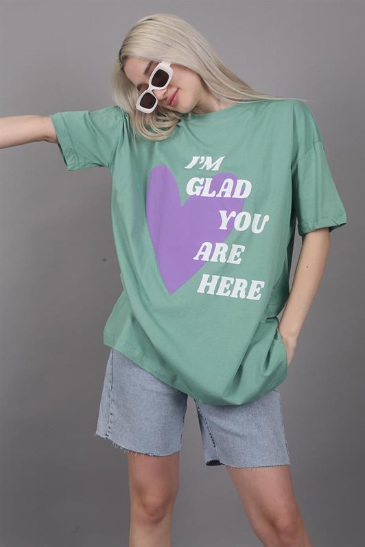 MDX Mad Girls Green Printed T-Shirt Mg1202 - Tiraspol