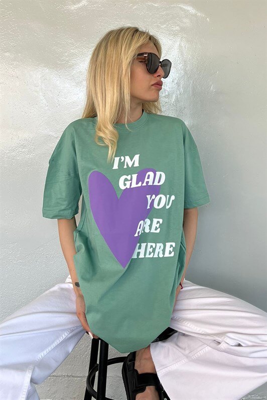 MDX Mad Girls Green Printed T-Shirt Mg1202 - Tiraspol