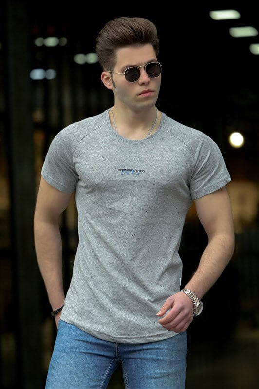 تي شيرت MDX Madmext Basic Gray للرجال 4516 - Longmont