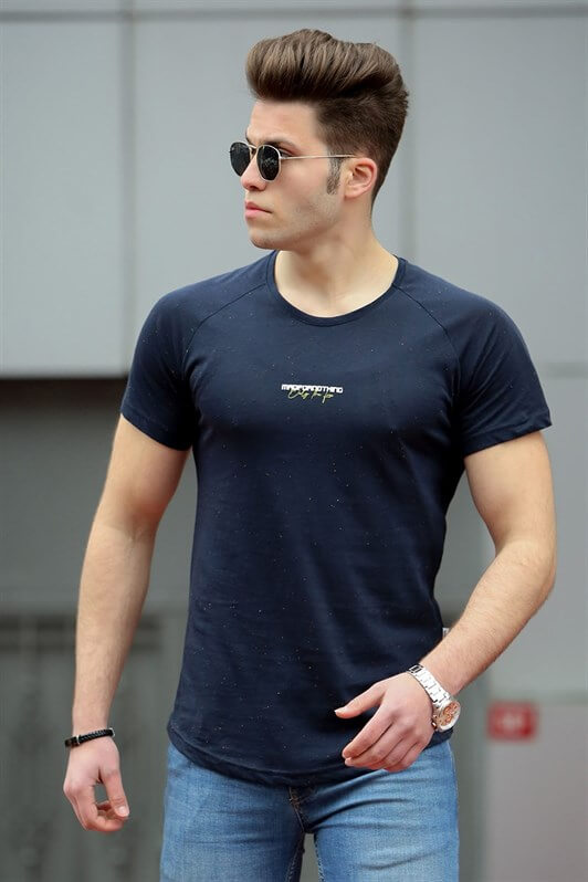 MDX Madmext Basic Navy Men's T-shirt 4516 - Prato