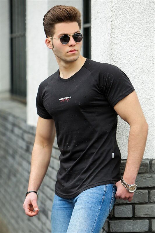 MDX Madmext Basic Black Men's T-shirt 4516 - Yorktown