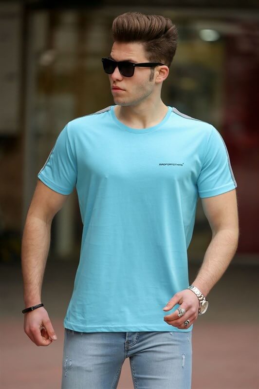 MDX Madmext Basic Turquoise Men's T-shirt 4513 - Fresnillo