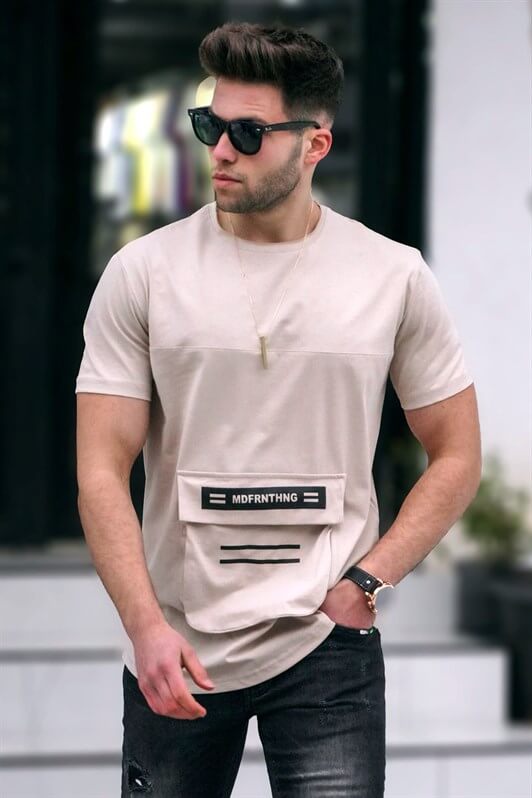 MDX Madmext Printed Beige T-Shirt 5359 - Sassari