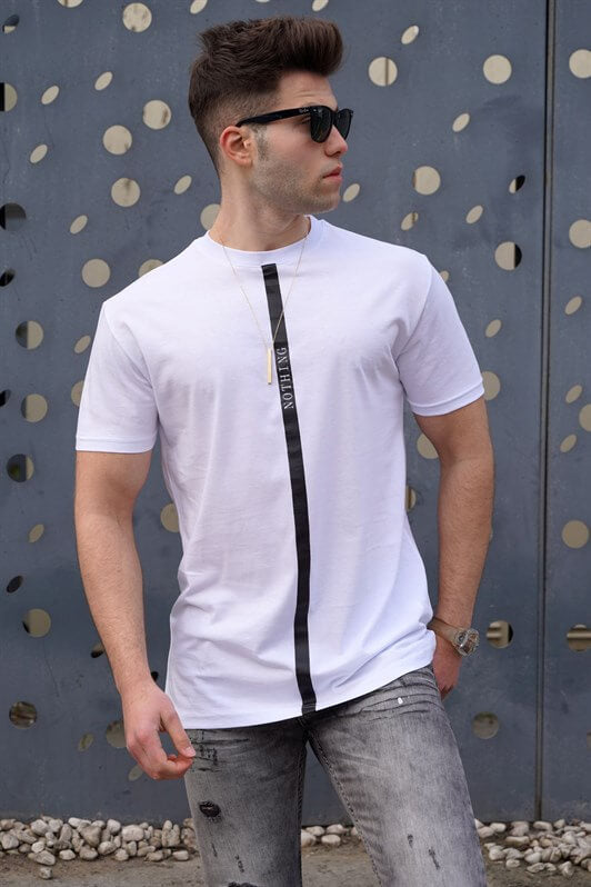 MDX Madmext Printed White T-Shirt 5378 - Tequisquiapan