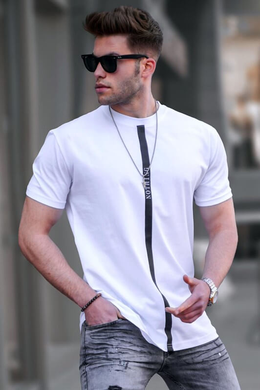 MDX Madmext Printed White T-Shirt 5378 - Tequisquiapan