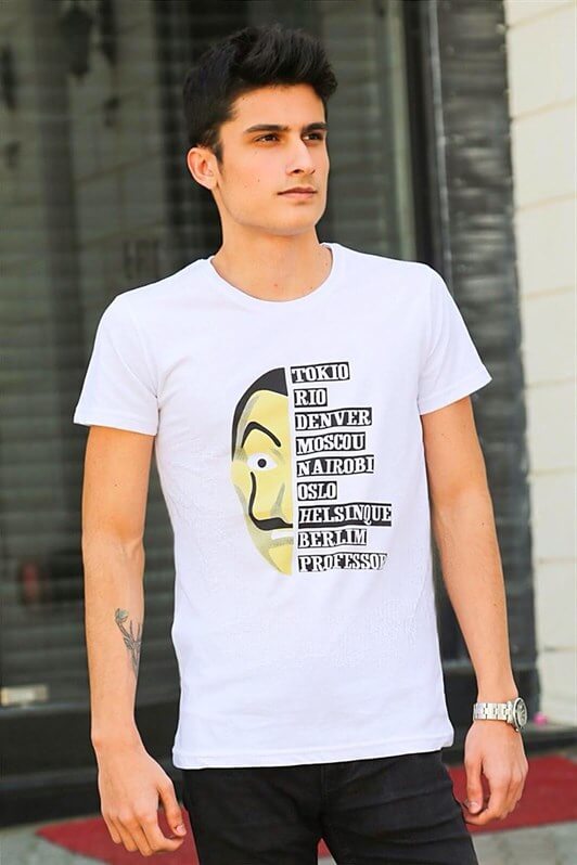 MDX Madmext Printed White T-shirt 4016 - Marysville