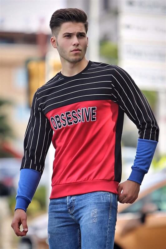 MDX Madmext Printed Burgundy Sweatshirt 4184 - Antelope