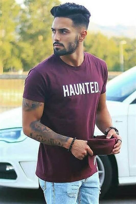 MDX Madmext Printed Burgundy T-shirt 4040 - Zákynthos
