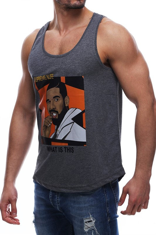 MDX Madmext Printed Gray Tank Top 2632 - Melton