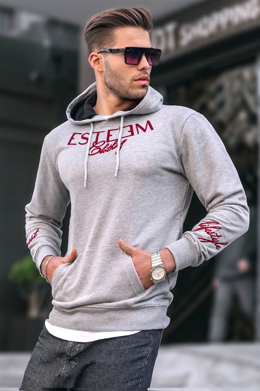 MDX Madmext Printed Grey Hooded Sweatshirt 4402 - Drancy